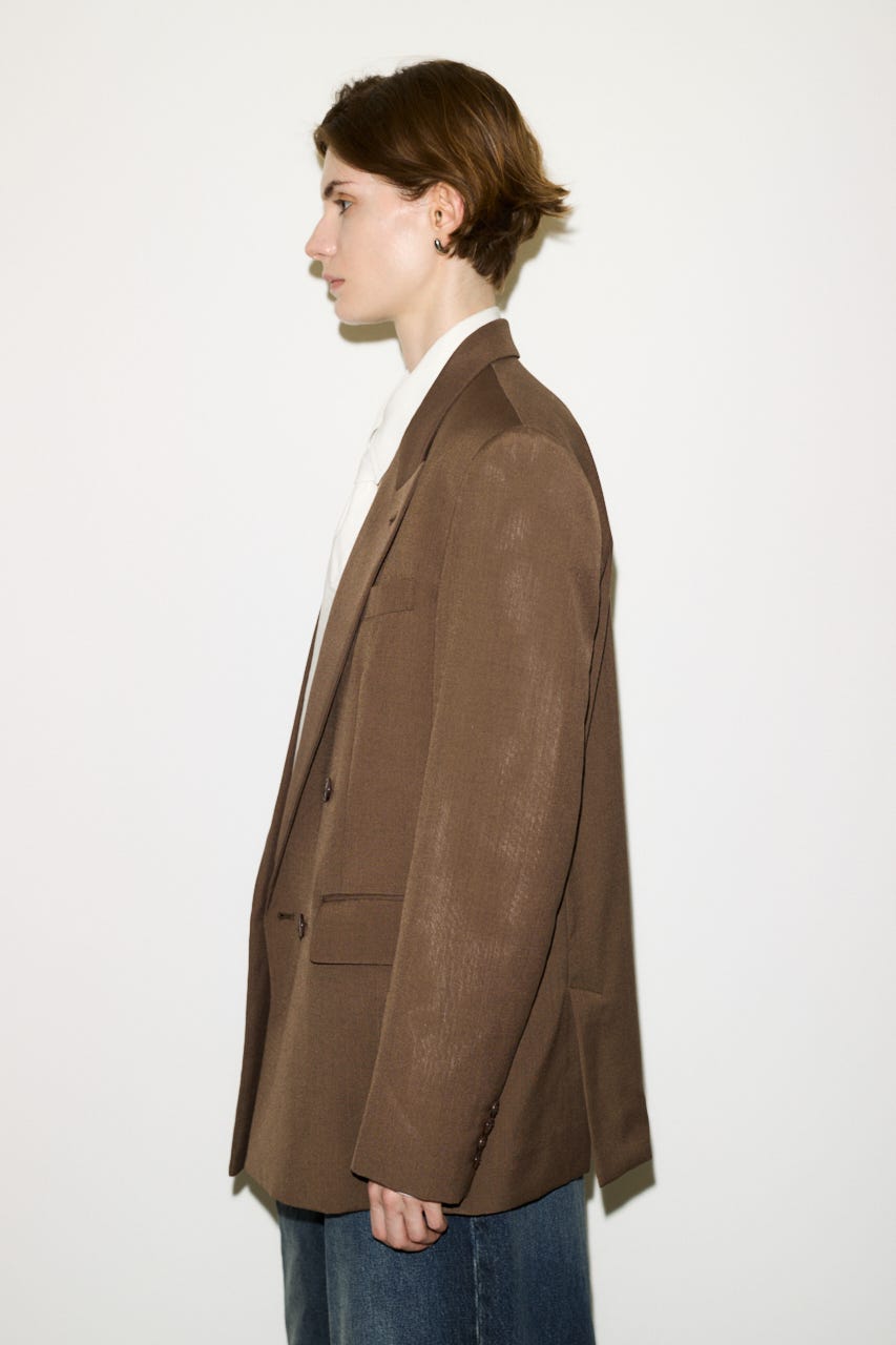 【AW PRE ORDER 第2弾】【THROW】PEAKED LAPEL TAILOR ジャケット BRN FREE
