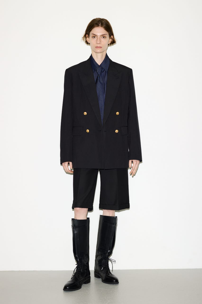 【THROW】MANNISH HALF パンツ BLK 1