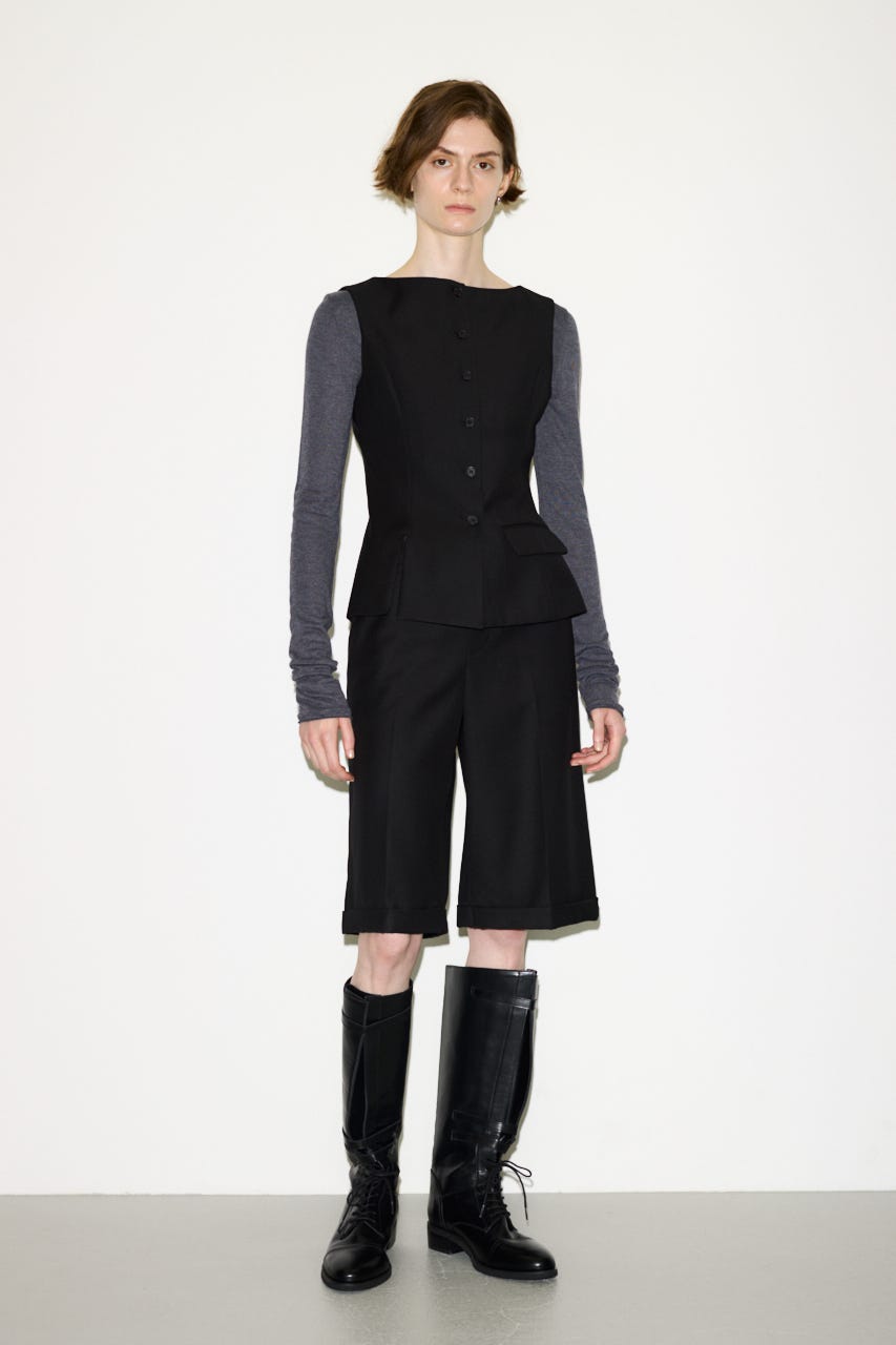 【THROW】MANNISH HALF パンツ BLK 1