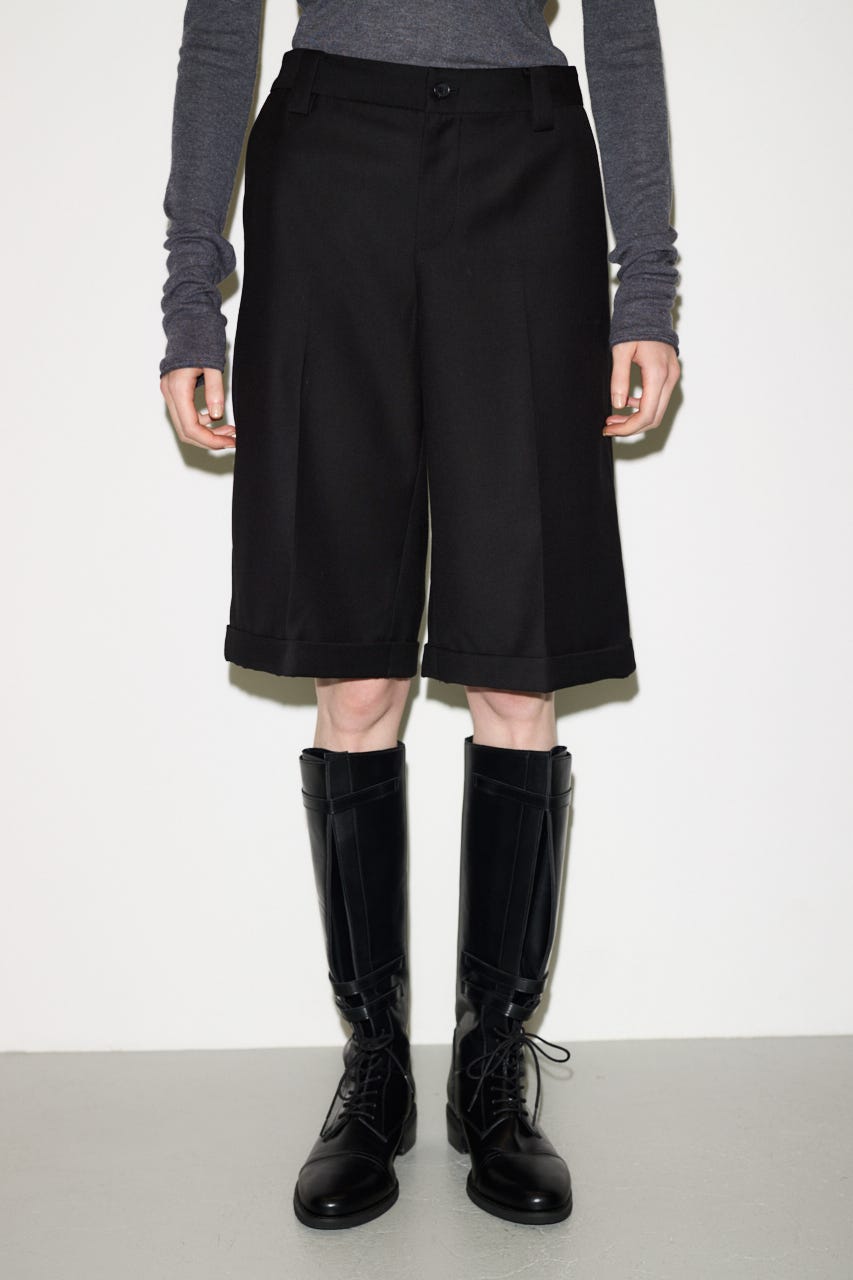 【THROW】MANNISH HALF パンツ BLK 1