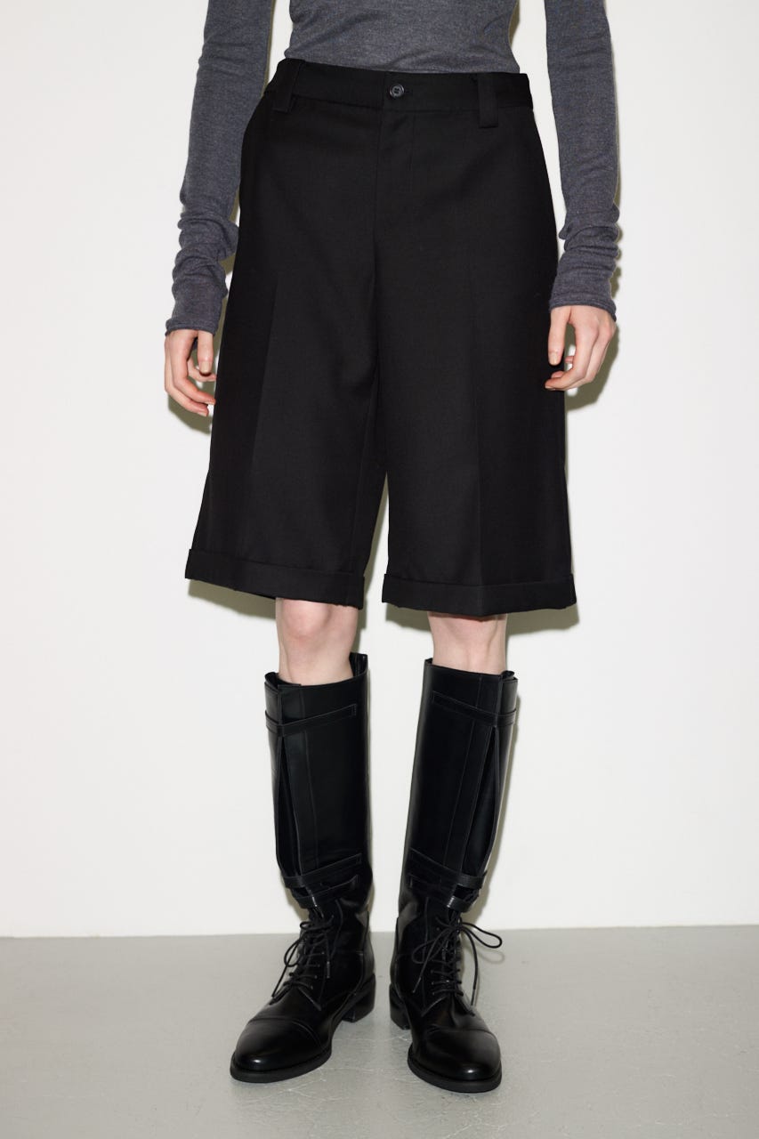 【THROW】MANNISH HALF パンツ BLK 1