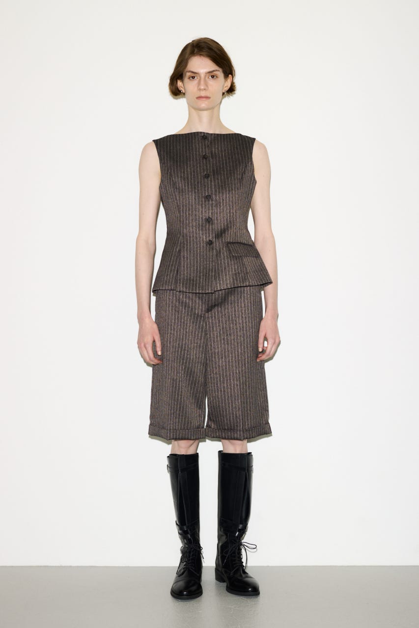 【THROW】MANNISH HALF パンツ M/BRN 0