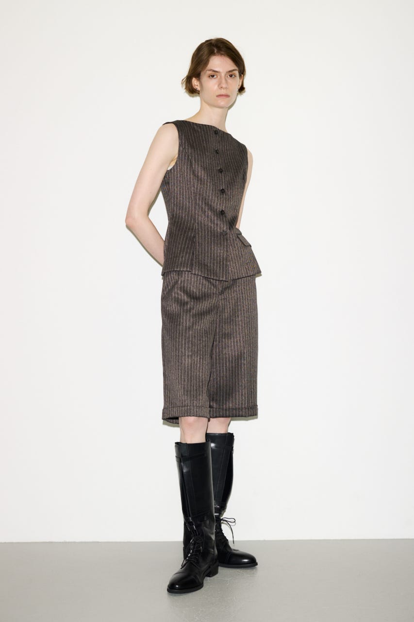 【THROW】MANNISH HALF パンツ M/BRN 0
