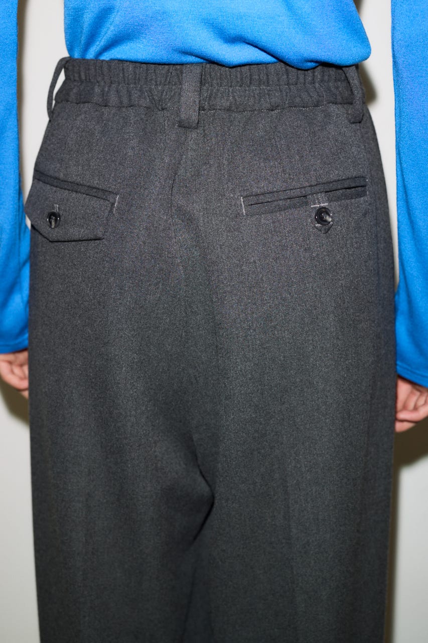 【THROW】TUCKED トラウザー T.GRY 0