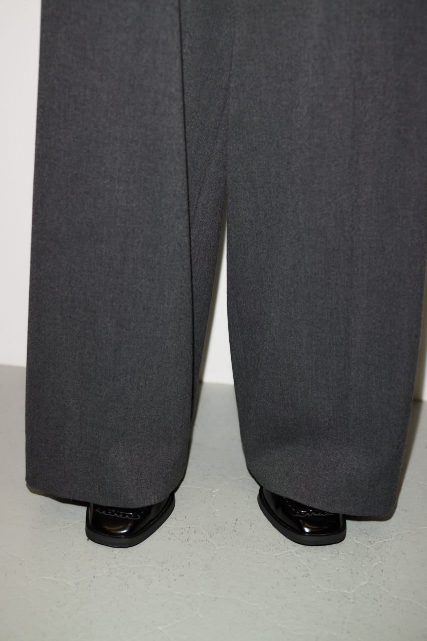 【THROW】TUCKED トラウザー T.GRY 0