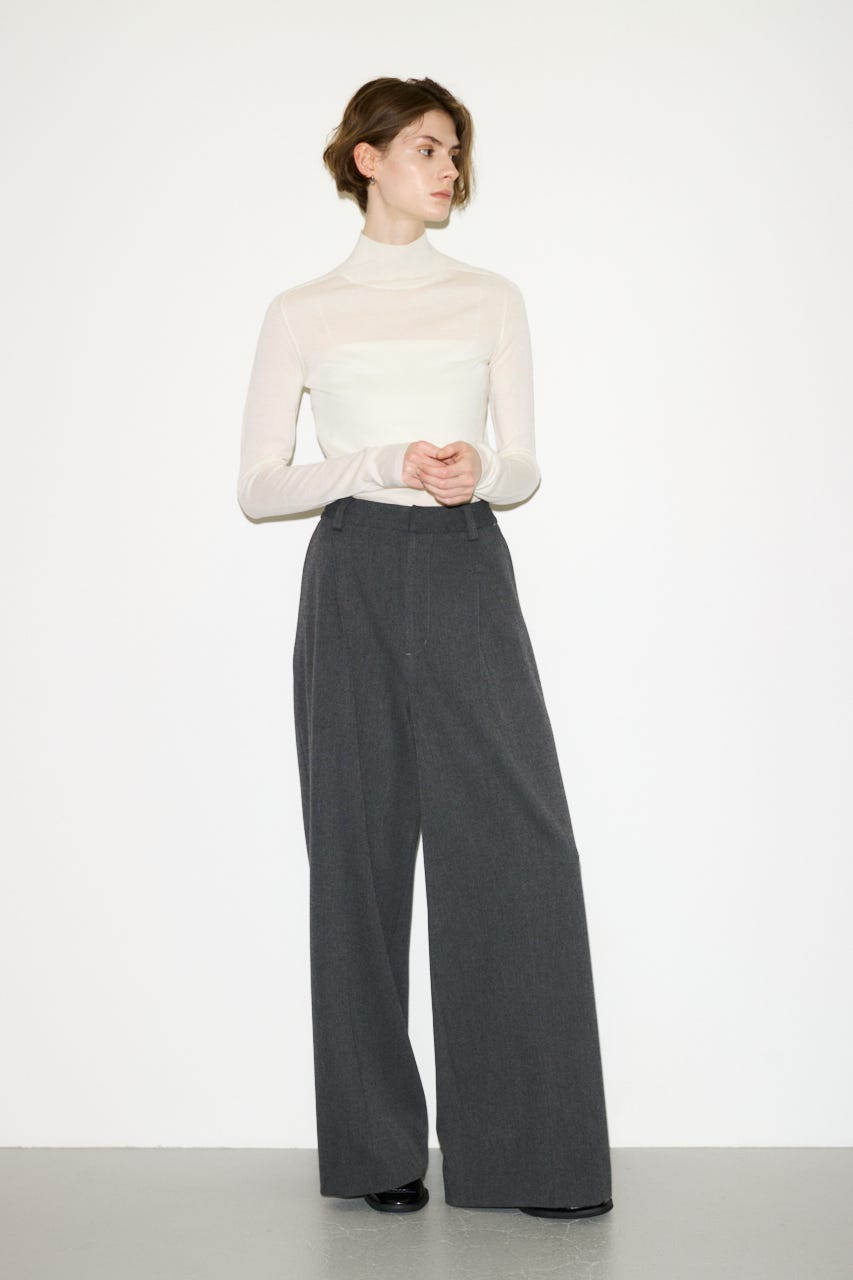【THROW】TUCKED トラウザー T.GRY 0
