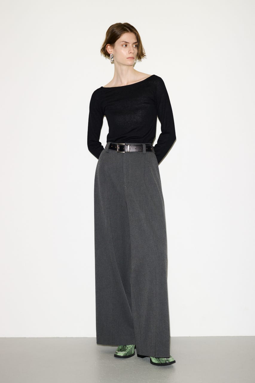 【THROW】TUCKED トラウザー T.GRY 0