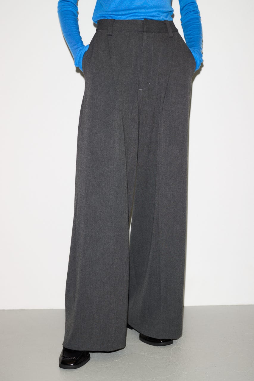 【THROW】TUCKED トラウザー T.GRY 0