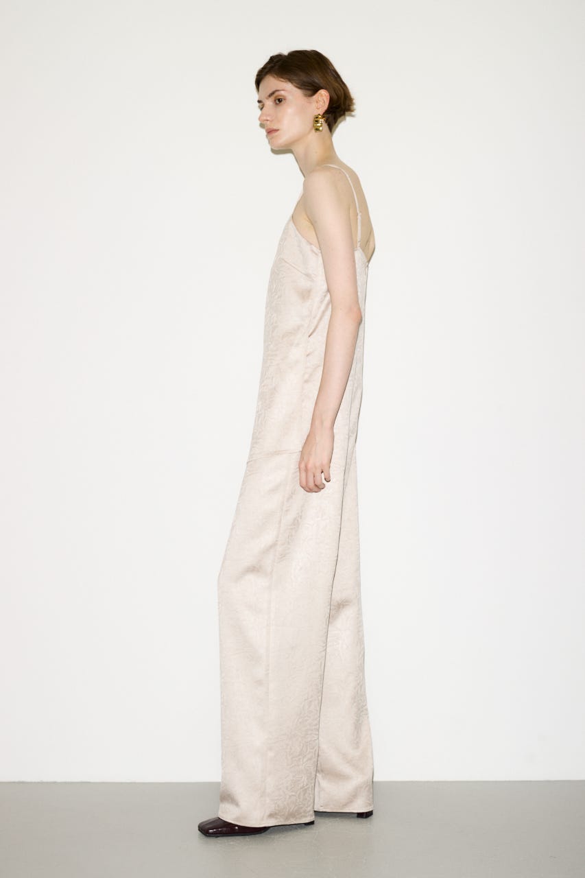 【THROW】WRINKLE SATIN オールインワン IVOY FREE