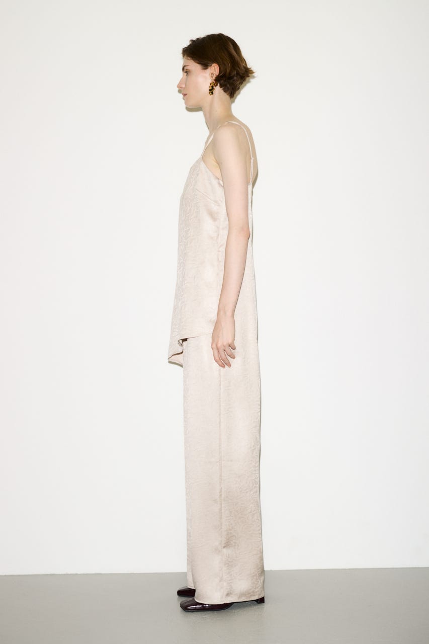 【THROW】WRINKLE SATIN オールインワン IVOY FREE
