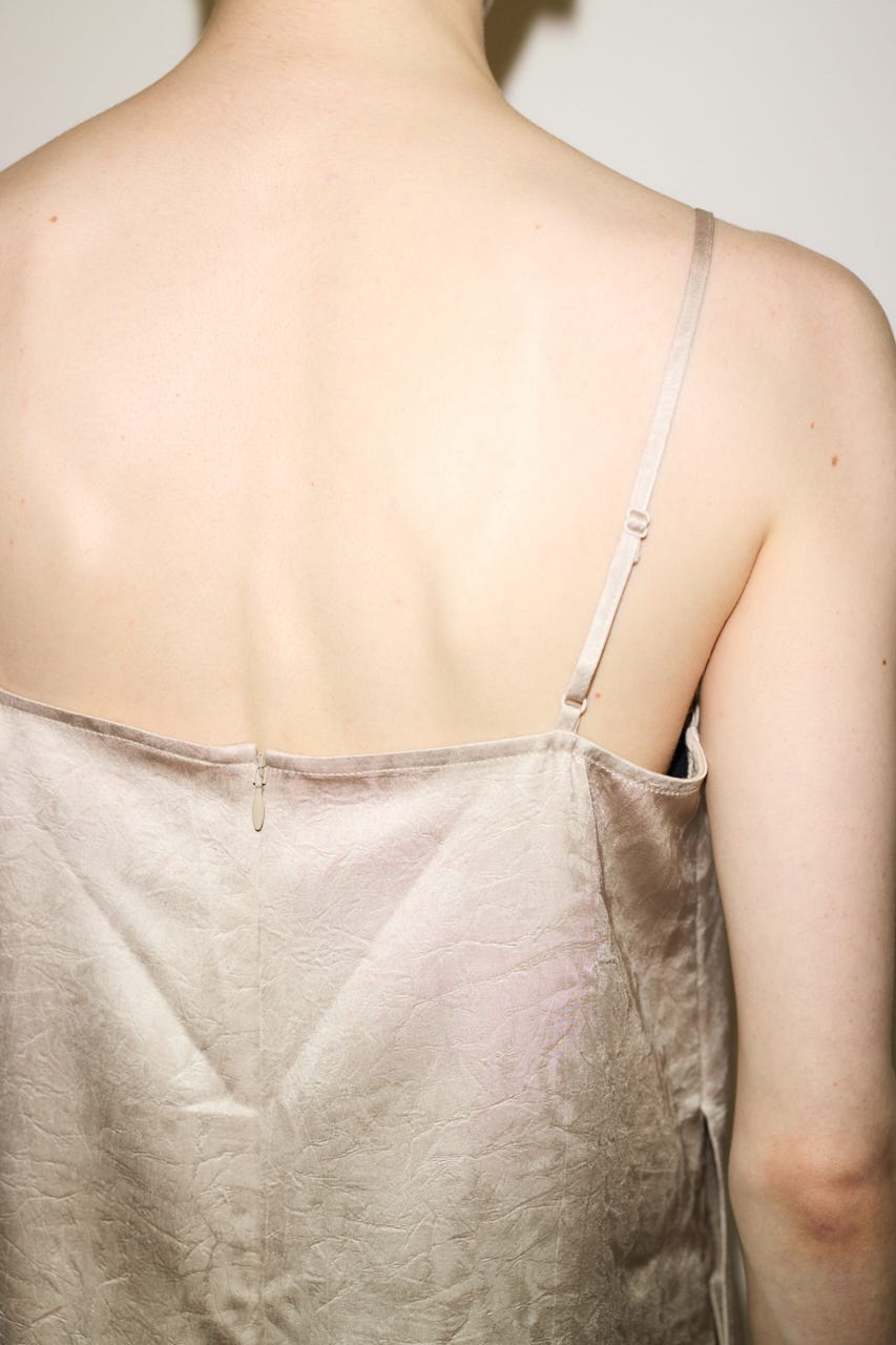 【THROW】WRINKLE SATIN オールインワン IVOY FREE