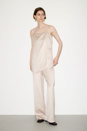 【THROW】WRINKLE SATIN オールインワン