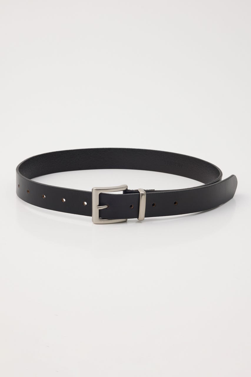 【THROW】COW LEATHER BUCKLE ベルト BLK FREE