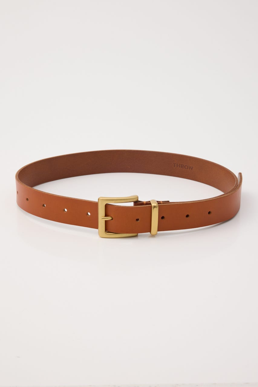 【THROW】COW LEATHER BUCKLE ベルト CAM FREE