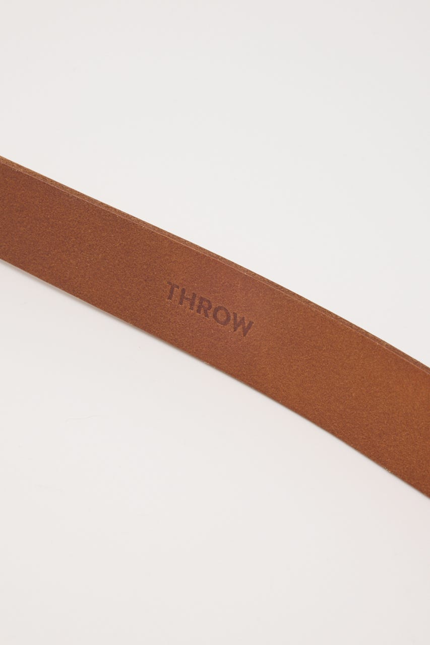 【THROW】COW LEATHER BUCKLE ベルト CAM FREE