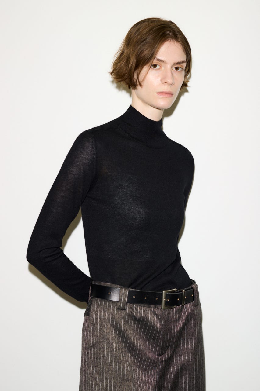 【AW PRE ORDER 第2弾】【THROW】WOOL BLEND HG H／N トップス BLK FREE