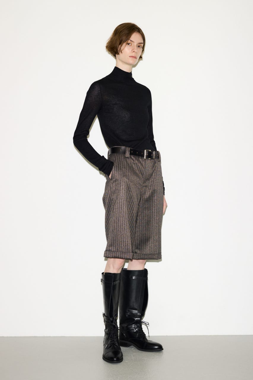【AW PRE ORDER 第2弾】【THROW】WOOL BLEND HG H／N トップス BLK FREE