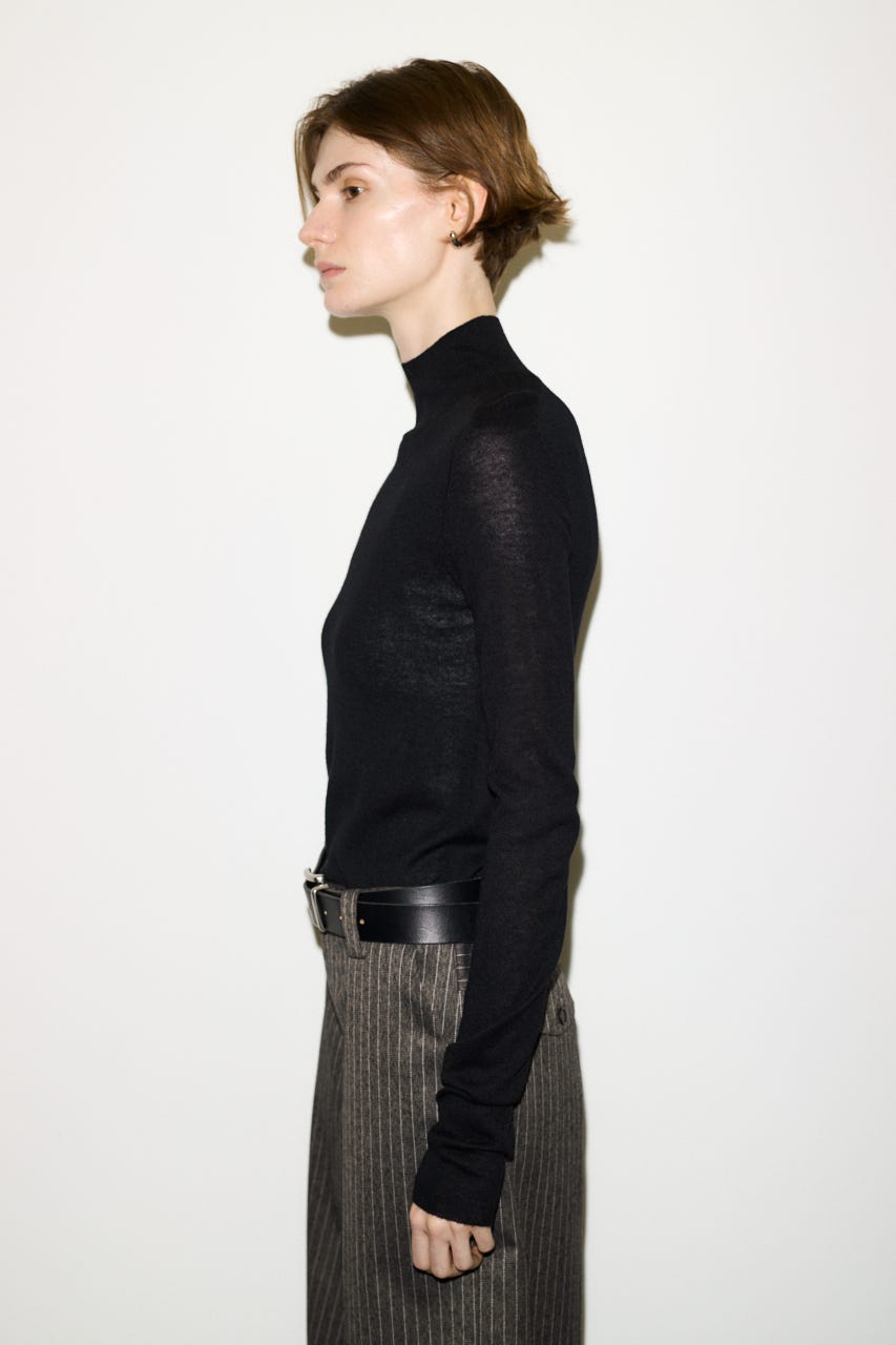 【AW PRE ORDER 第2弾】【THROW】WOOL BLEND HG H／N トップス BLK FREE