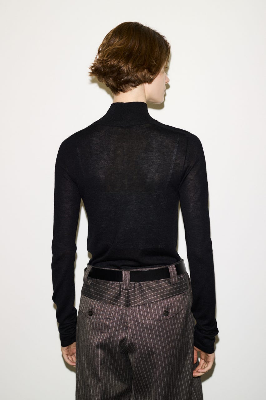 【AW PRE ORDER 第2弾】【THROW】WOOL BLEND HG H／N トップス BLK FREE