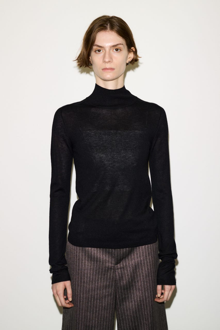 【AW PRE ORDER 第2弾】【THROW】WOOL BLEND HG H／N トップス BLK FREE