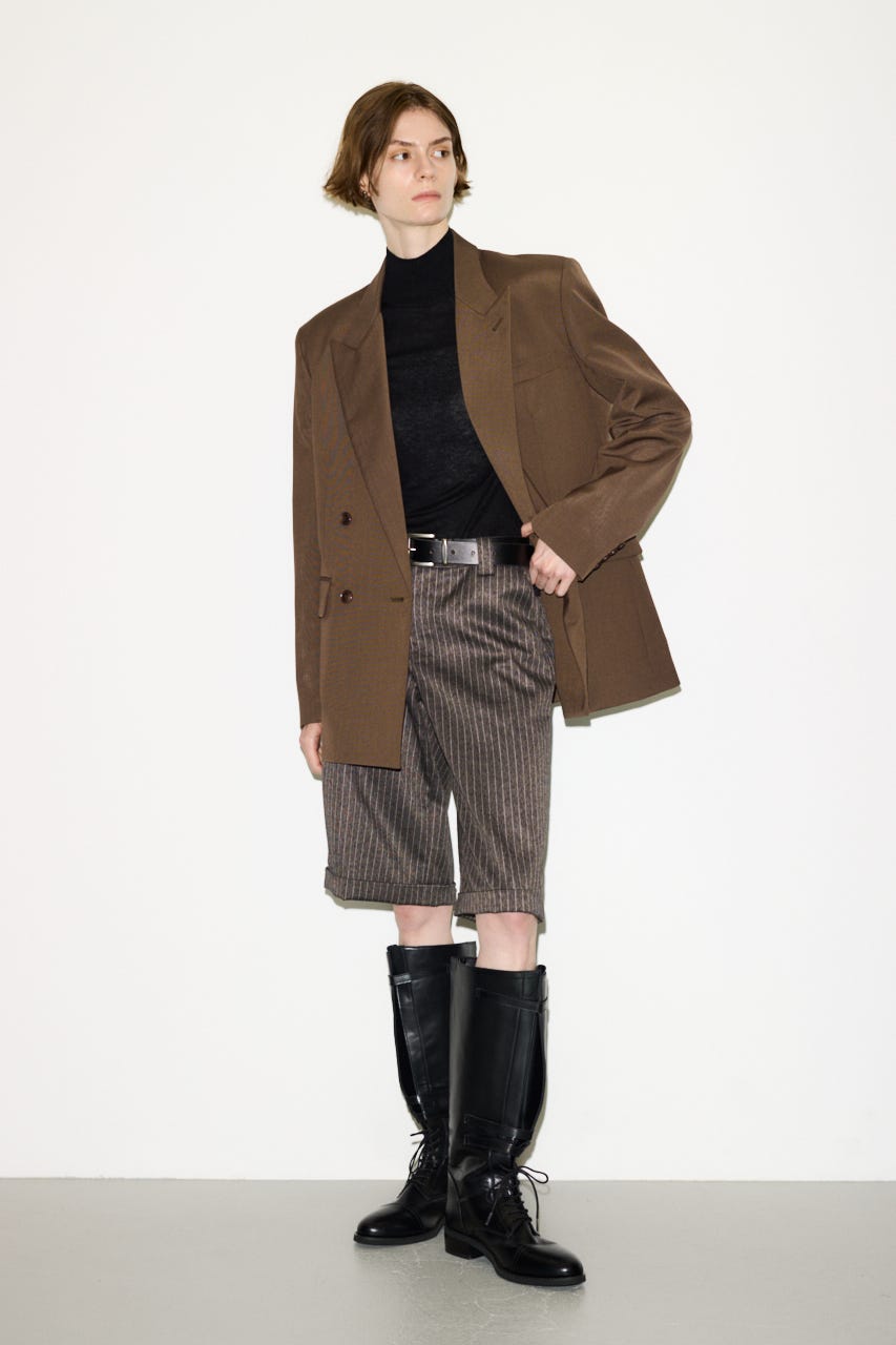 【AW PRE ORDER 第2弾】【THROW】WOOL BLEND HG H／N トップス BLK FREE