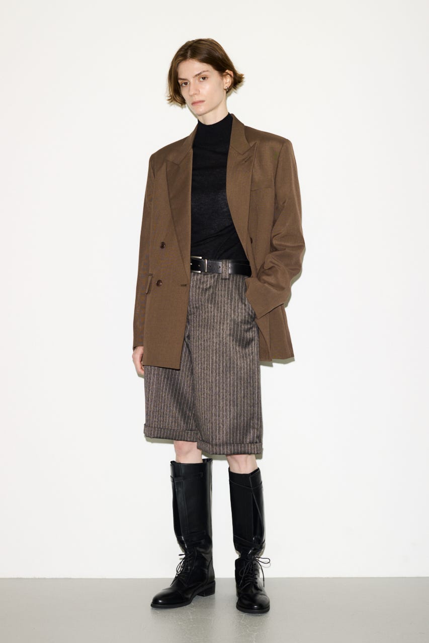 【AW PRE ORDER 第2弾】【THROW】WOOL BLEND HG H／N トップス BLK FREE