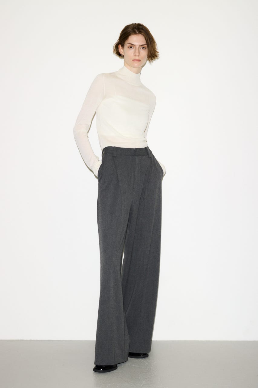 【AW PRE ORDER 第2弾】【THROW】WOOL BLEND HG H／N トップス IVOY FREE