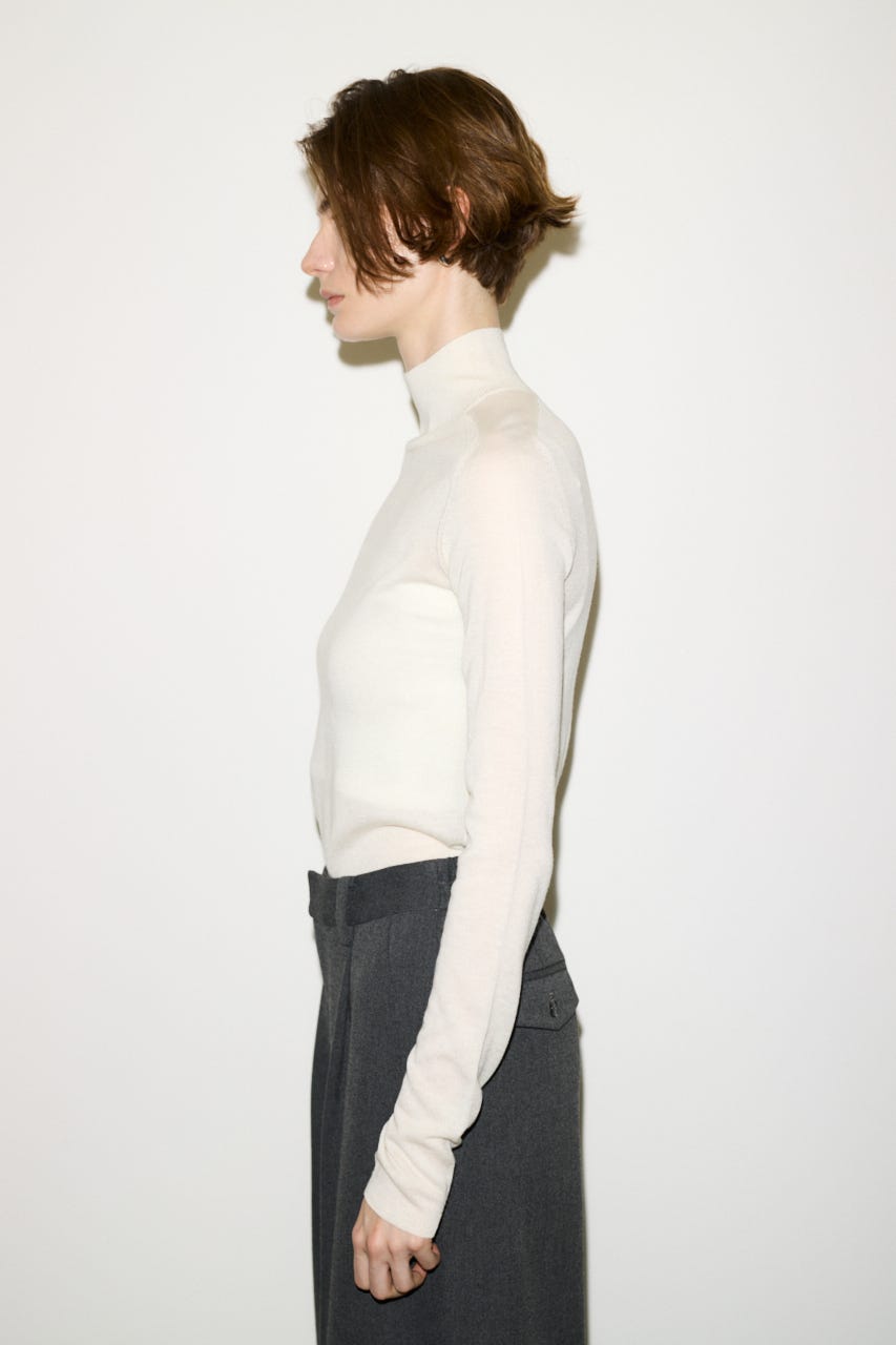 【AW PRE ORDER 第2弾】【THROW】WOOL BLEND HG H／N トップス IVOY FREE