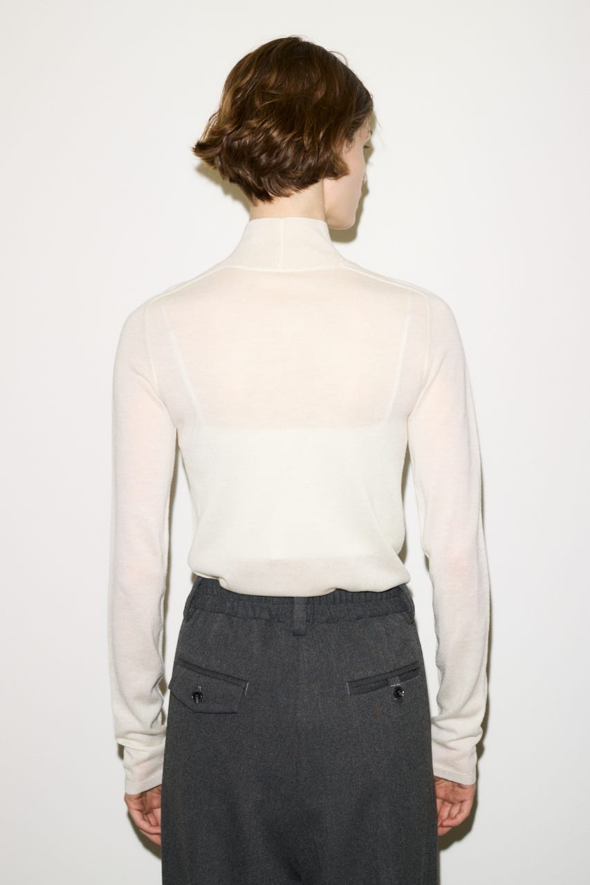 【AW PRE ORDER 第2弾】【THROW】WOOL BLEND HG H／N トップス IVOY FREE