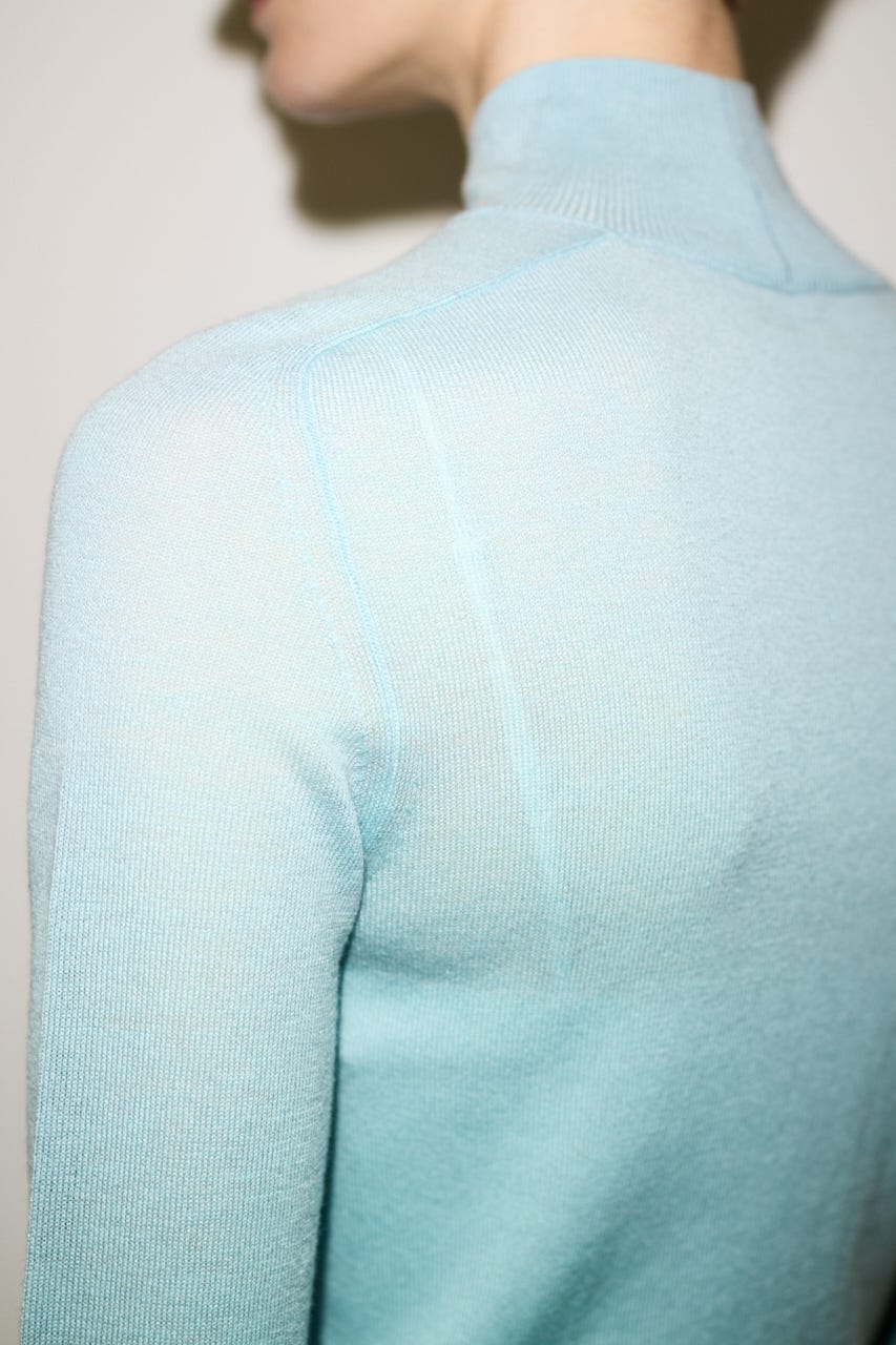 【AW PRE ORDER 第2弾】【THROW】WOOL BLEND HG H／N トップス L/BLU FREE