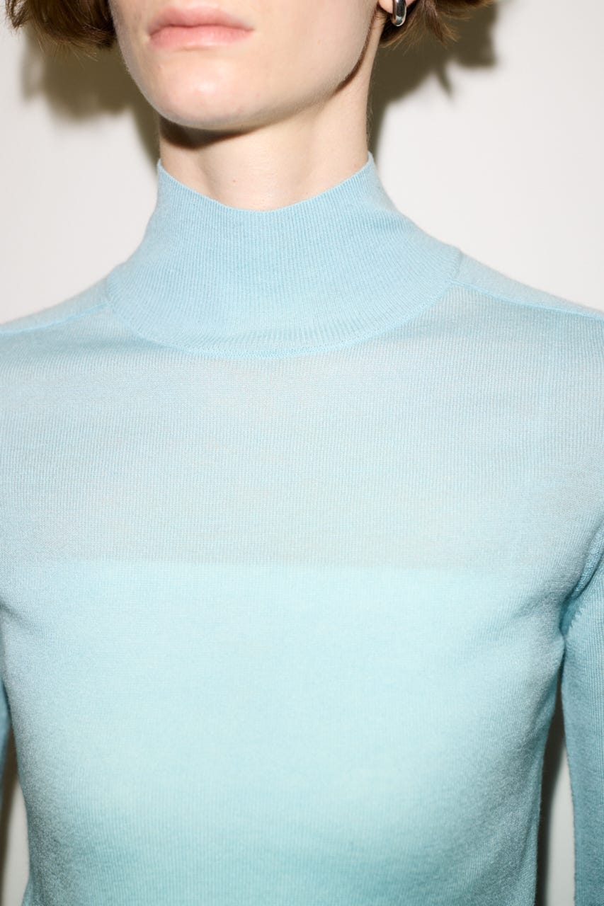 【AW PRE ORDER 第2弾】【THROW】WOOL BLEND HG H／N トップス L/BLU FREE