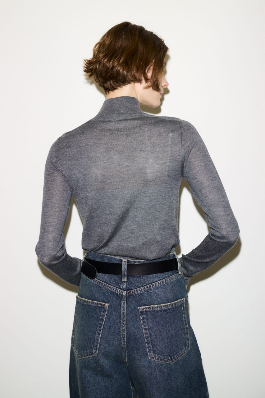 【AW PRE ORDER 第2弾】【THROW】WOOL BLEND HG H／N トップス T.GRY FREE