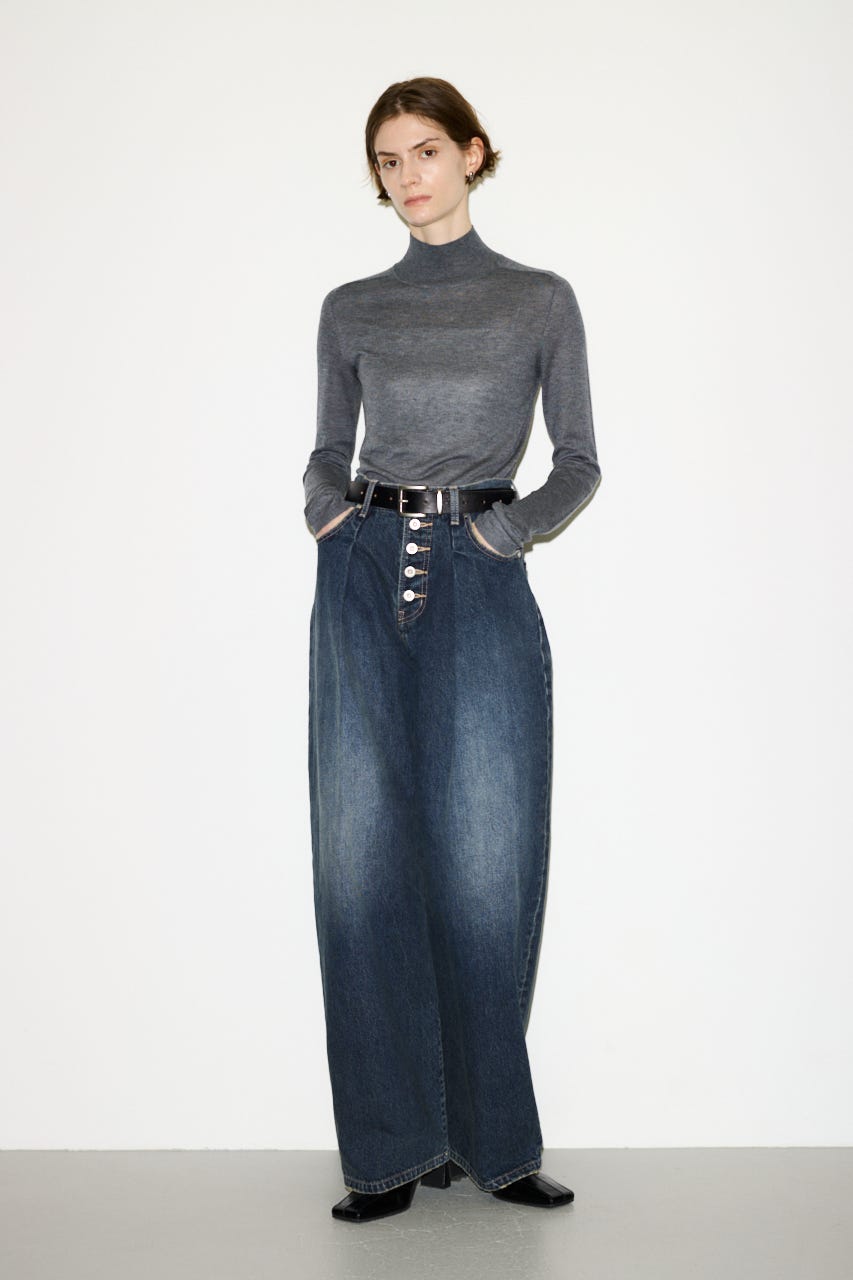 【AW PRE ORDER 第2弾】【THROW】WOOL BLEND HG H／N トップス T.GRY FREE