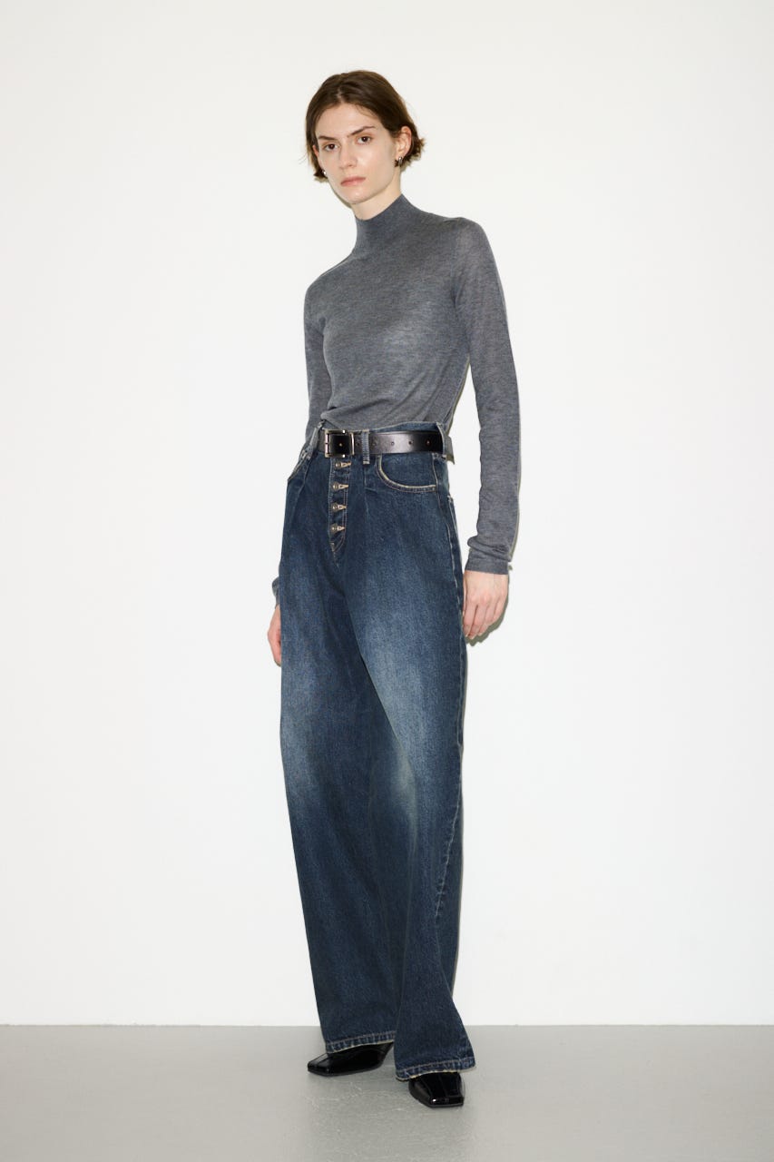 【AW PRE ORDER 第2弾】【THROW】WOOL BLEND HG H／N トップス T.GRY FREE