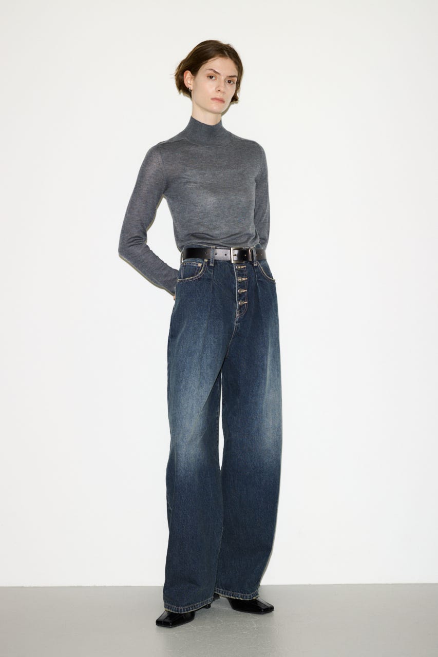 【AW PRE ORDER 第2弾】【THROW】WOOL BLEND HG H／N トップス T.GRY FREE