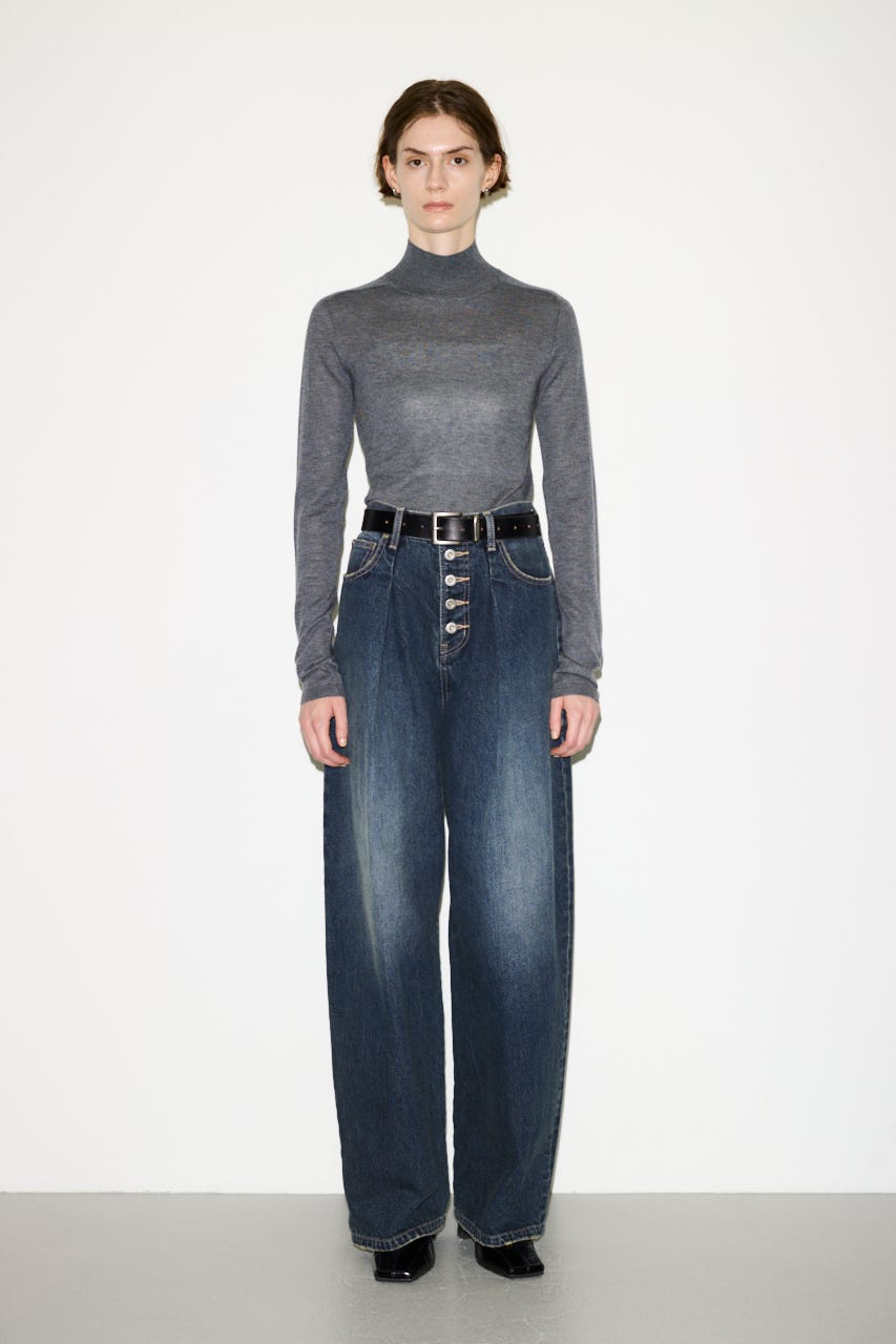 【AW PRE ORDER 第2弾】【THROW】WOOL BLEND HG H／N トップス T.GRY FREE