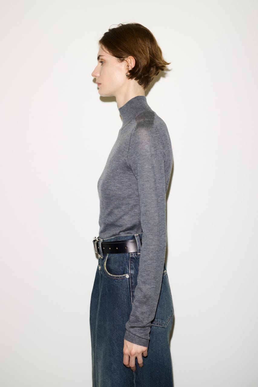 【AW PRE ORDER 第2弾】【THROW】WOOL BLEND HG H／N トップス T.GRY FREE