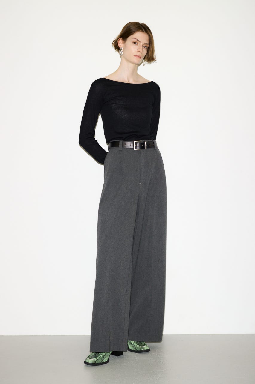 【AW PRE ORDER 第2弾】【THROW】WOOL BLEND HG B／N トップス BLK FREE