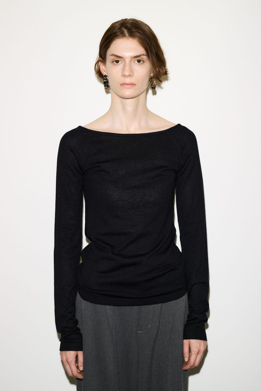 【AW PRE ORDER 第2弾】【THROW】WOOL BLEND HG B／N トップス BLK FREE
