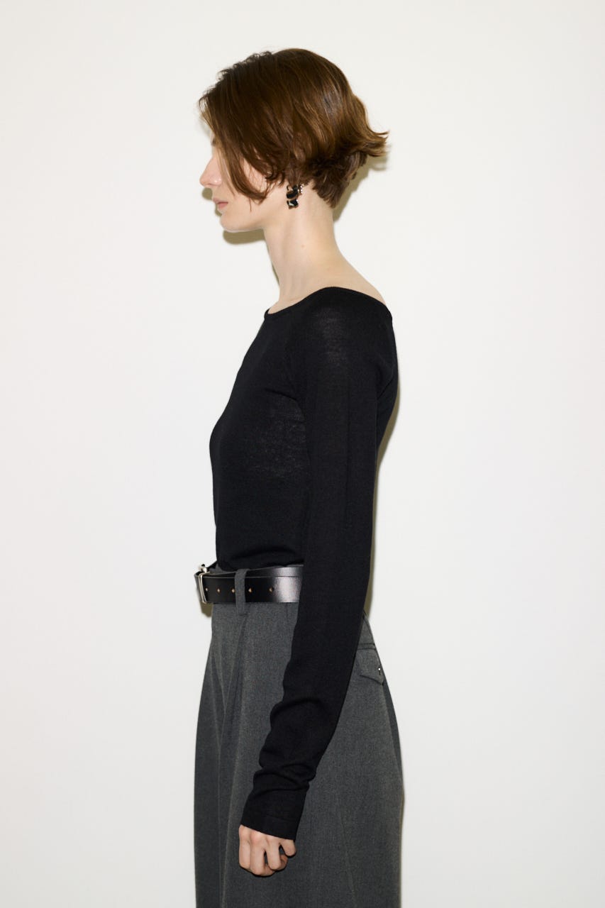 【AW PRE ORDER 第2弾】【THROW】WOOL BLEND HG B／N トップス BLK FREE