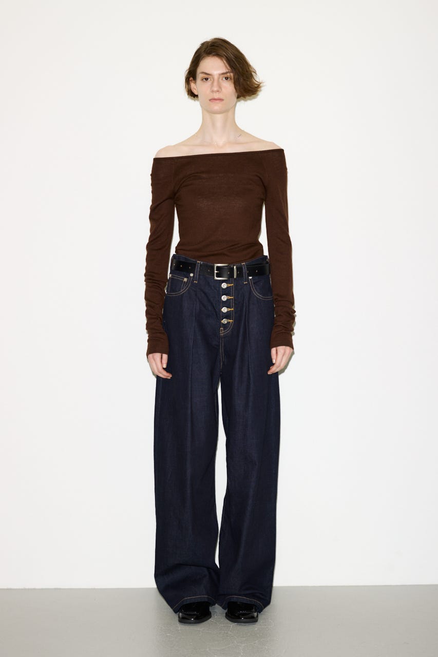 【AW PRE ORDER 第2弾】【THROW】WOOL BLEND HG B／N トップス BRN FREE