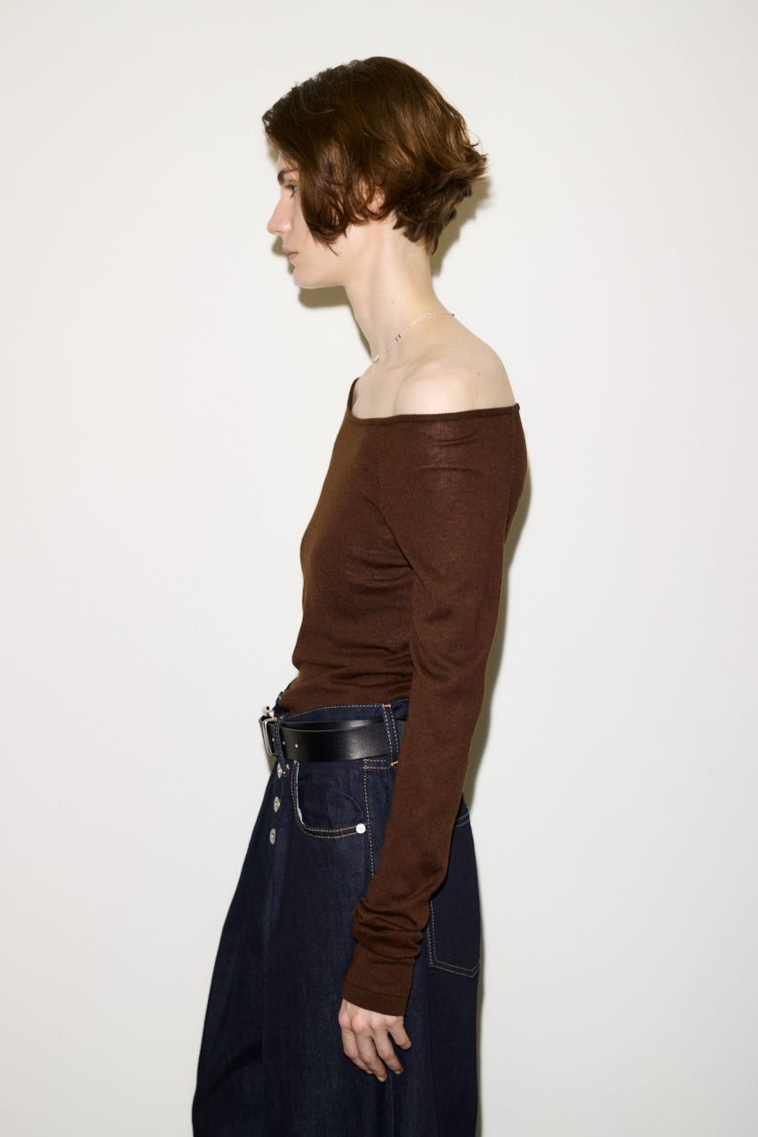 【AW PRE ORDER 第2弾】【THROW】WOOL BLEND HG B／N トップス BRN FREE