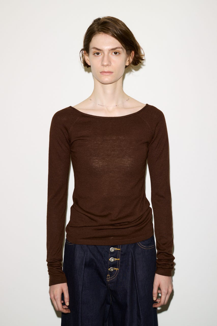 【AW PRE ORDER 第2弾】【THROW】WOOL BLEND HG B／N トップス BRN FREE