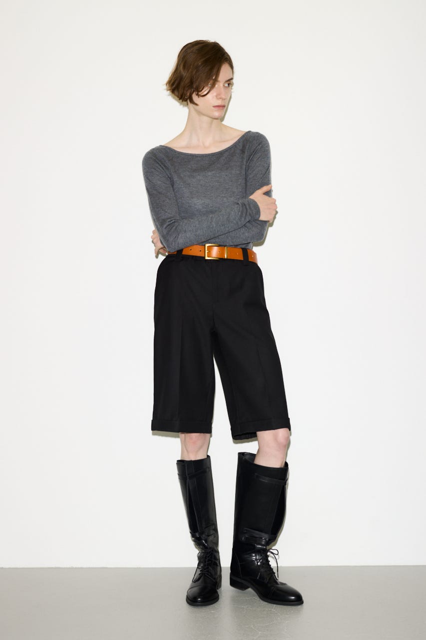 【AW PRE ORDER 第2弾】【THROW】WOOL BLEND HG B／N トップス T.GRY FREE