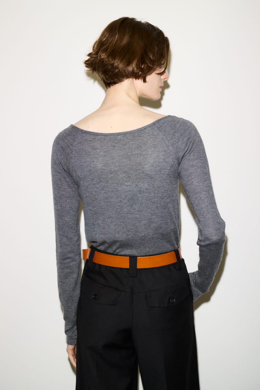 【AW PRE ORDER 第2弾】【THROW】WOOL BLEND HG B／N トップス T.GRY FREE