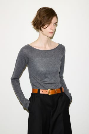 【AW PRE ORDER 第2弾】【THROW】WOOL BLEND HG B／N トップス