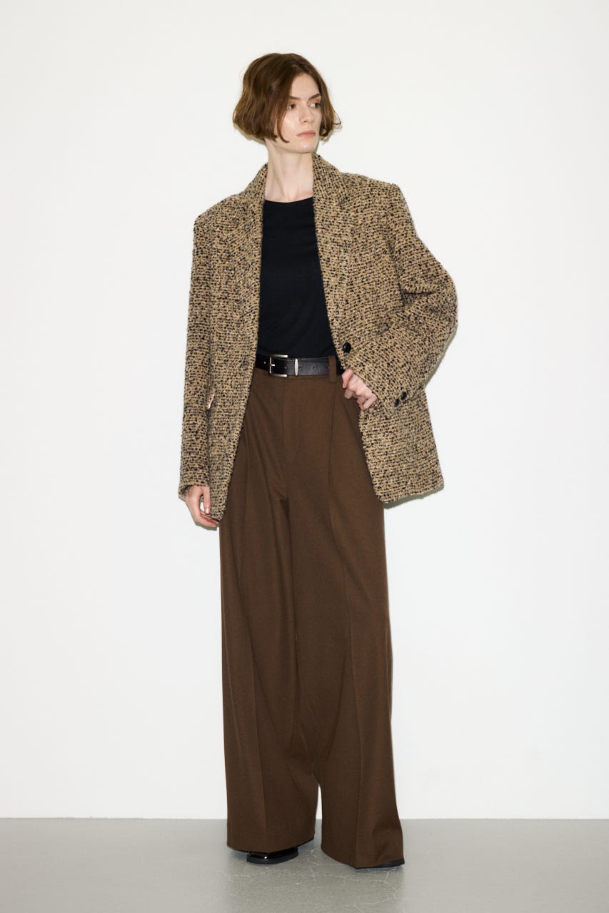 【THROW】SHEER FINE FIT C/N トップス BLK FREE