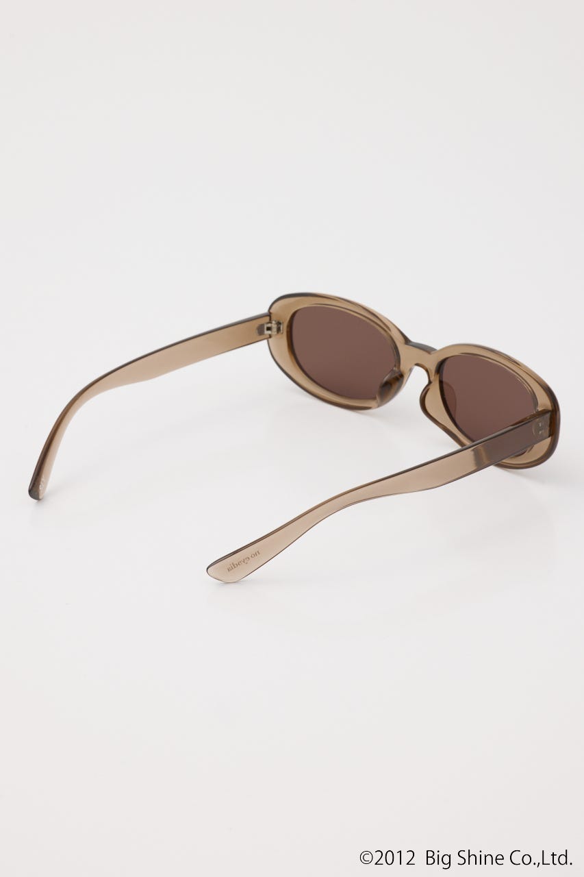 【noeyedia】OVAL SHAPE アイウェア BRN FREE