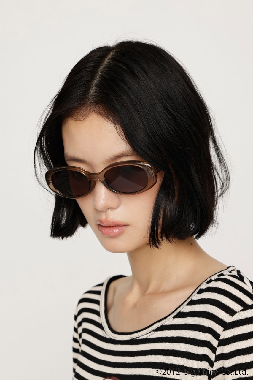 【noeyedia】OVAL SHAPE アイウェア BRN FREE