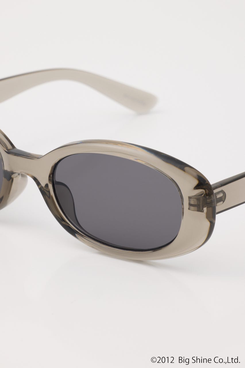 【noeyedia】OVAL SHAPE アイウェア GRY FREE